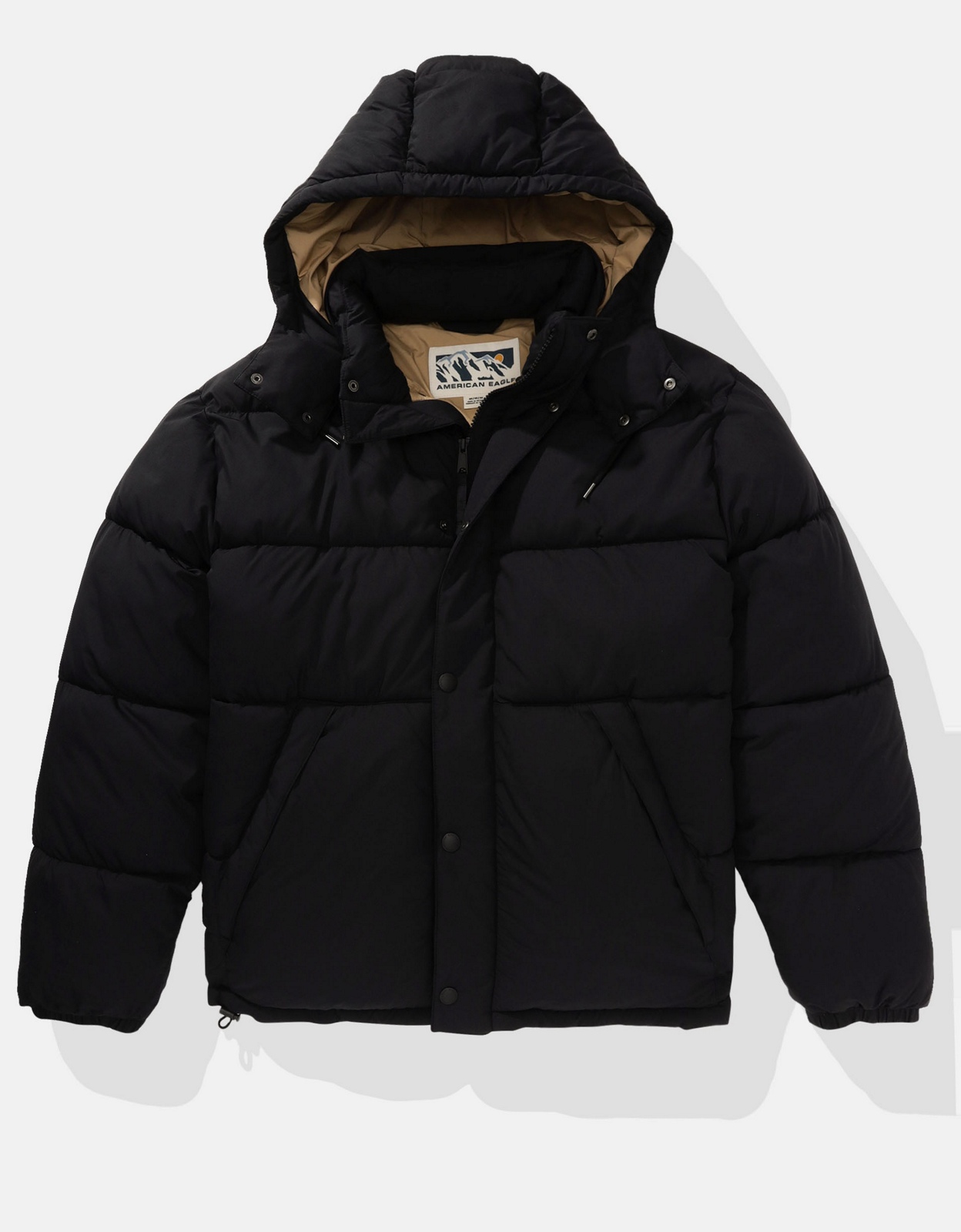 American eagle black puffer jacket hotsell