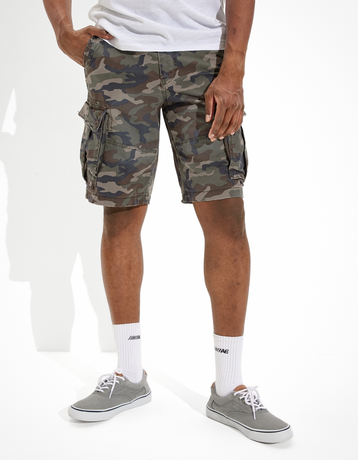 Longer length deals cargo shorts