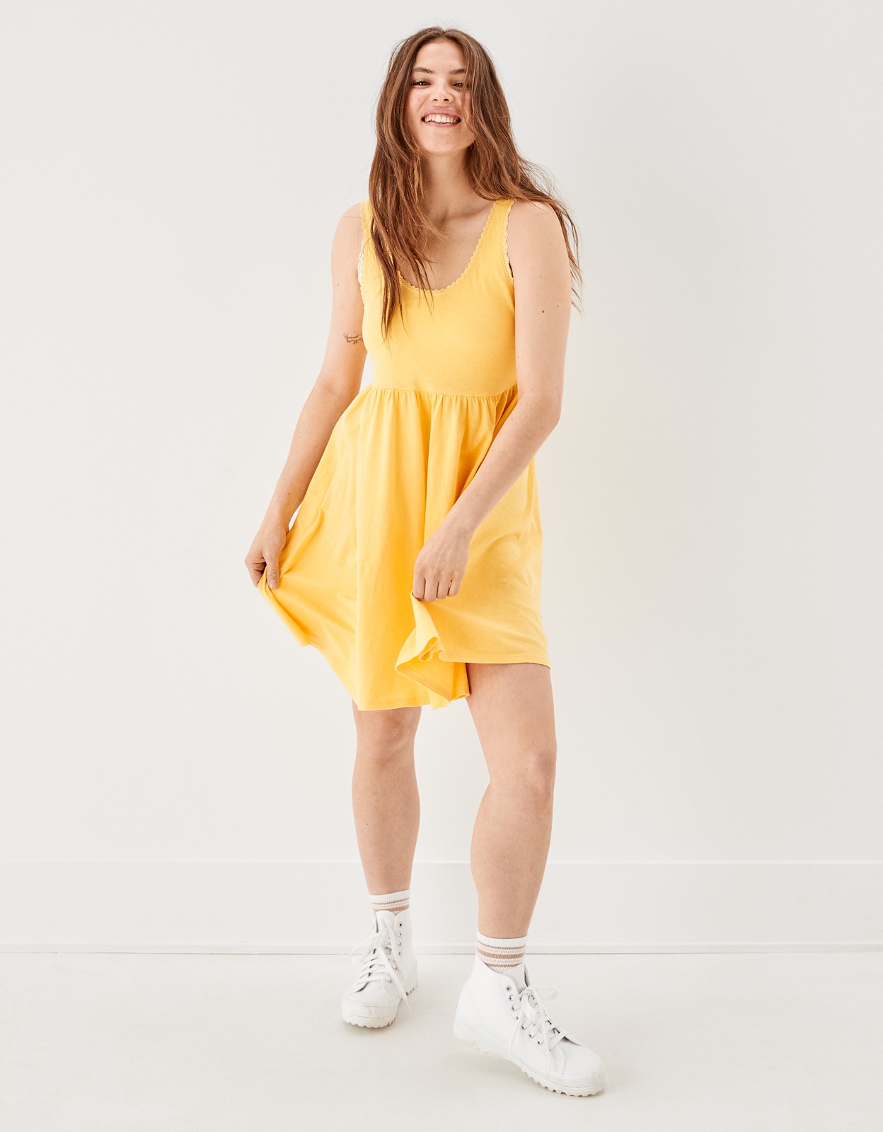 American eagle 2024 yellow dress