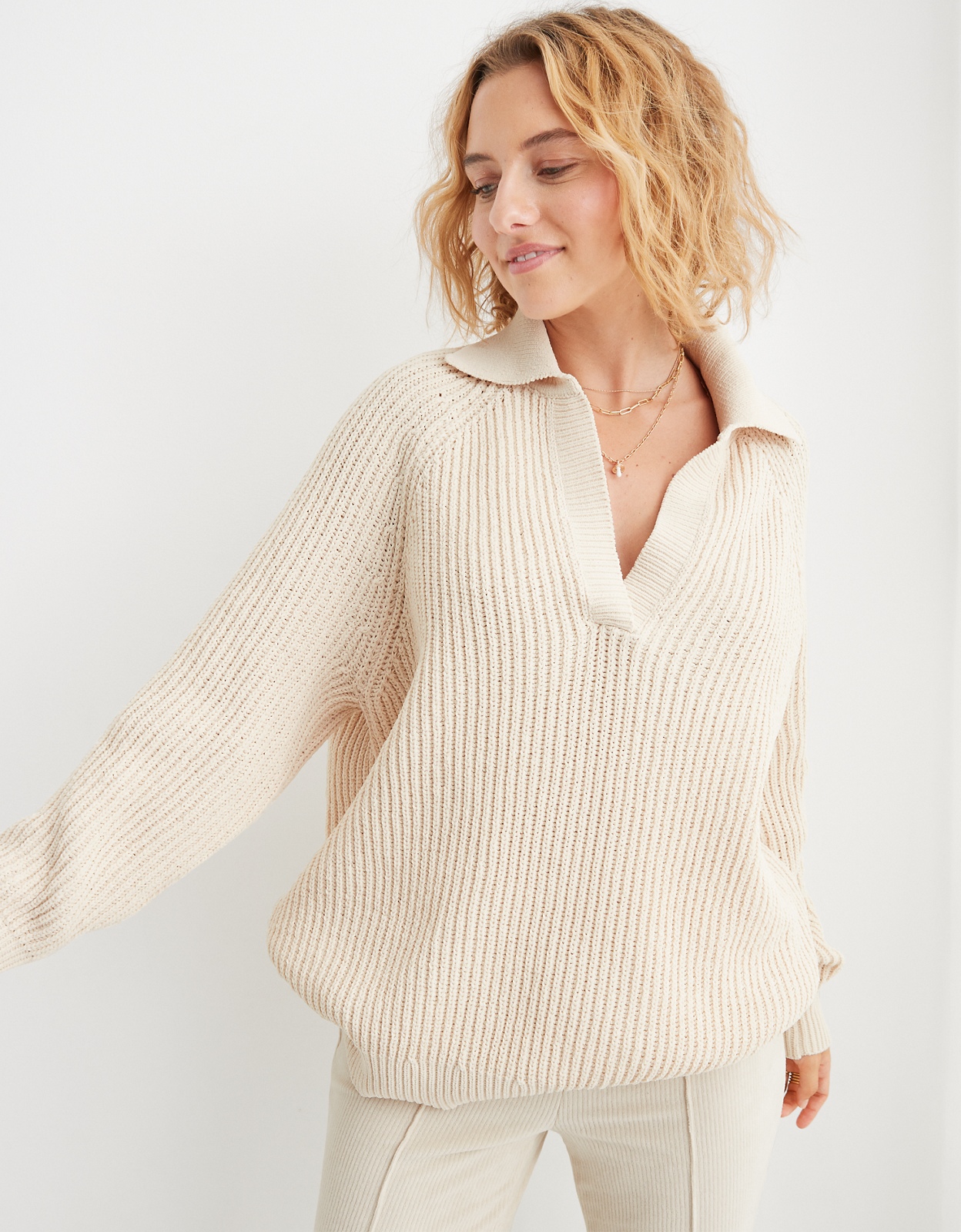 Shop Aerie Sugar Rush Chenille Sweater online | American Eagle ...