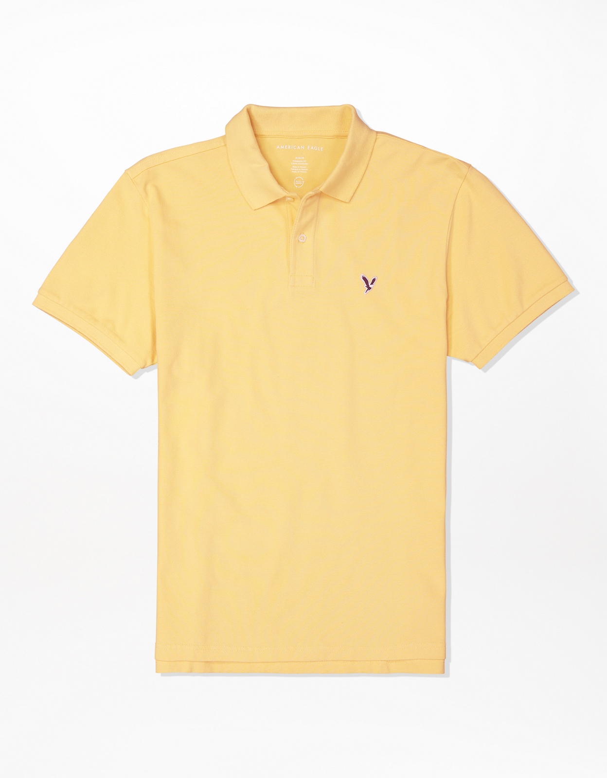 american eagle yellow striped shirt