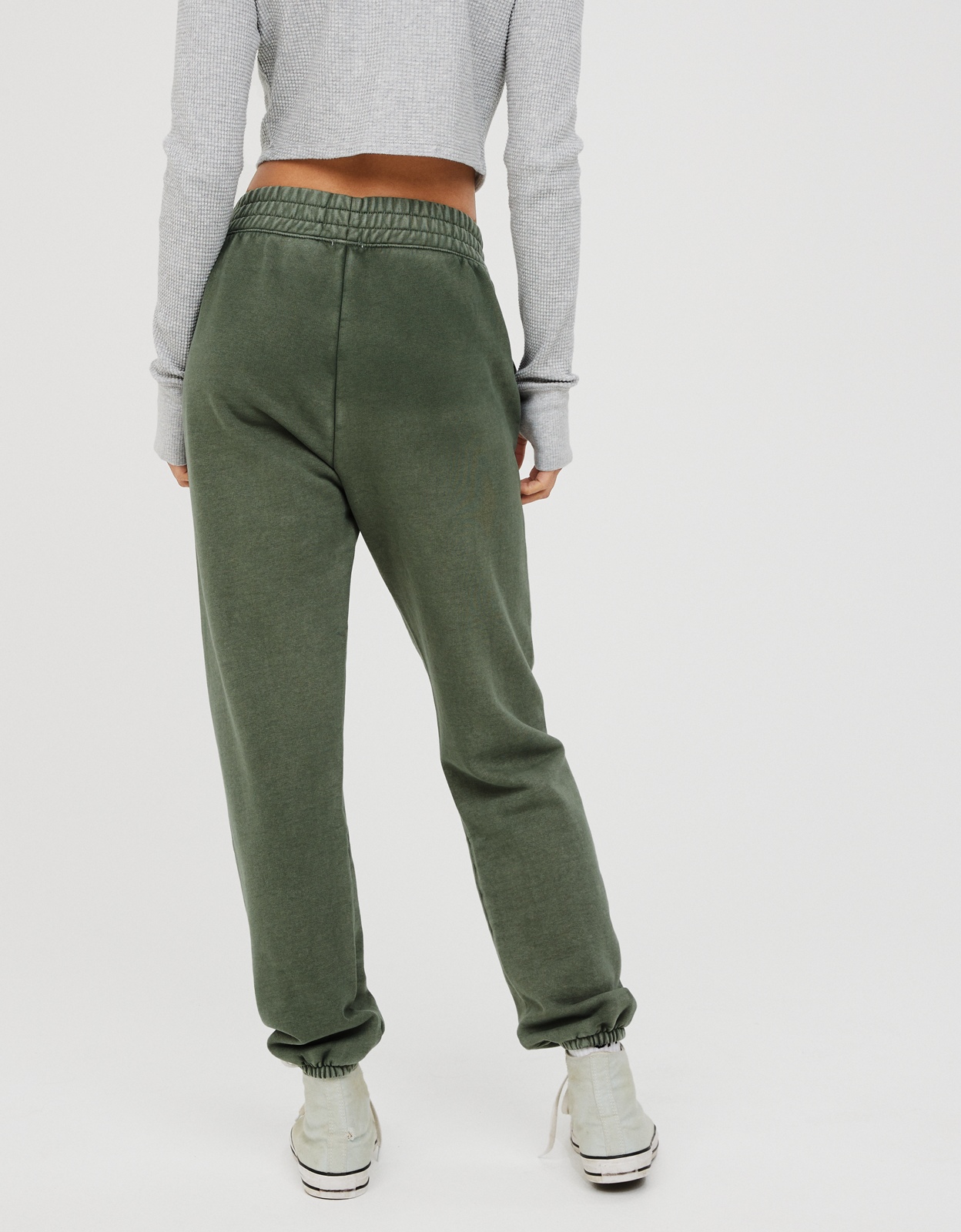 Aerie sunwashed discount fleece cargo jogger