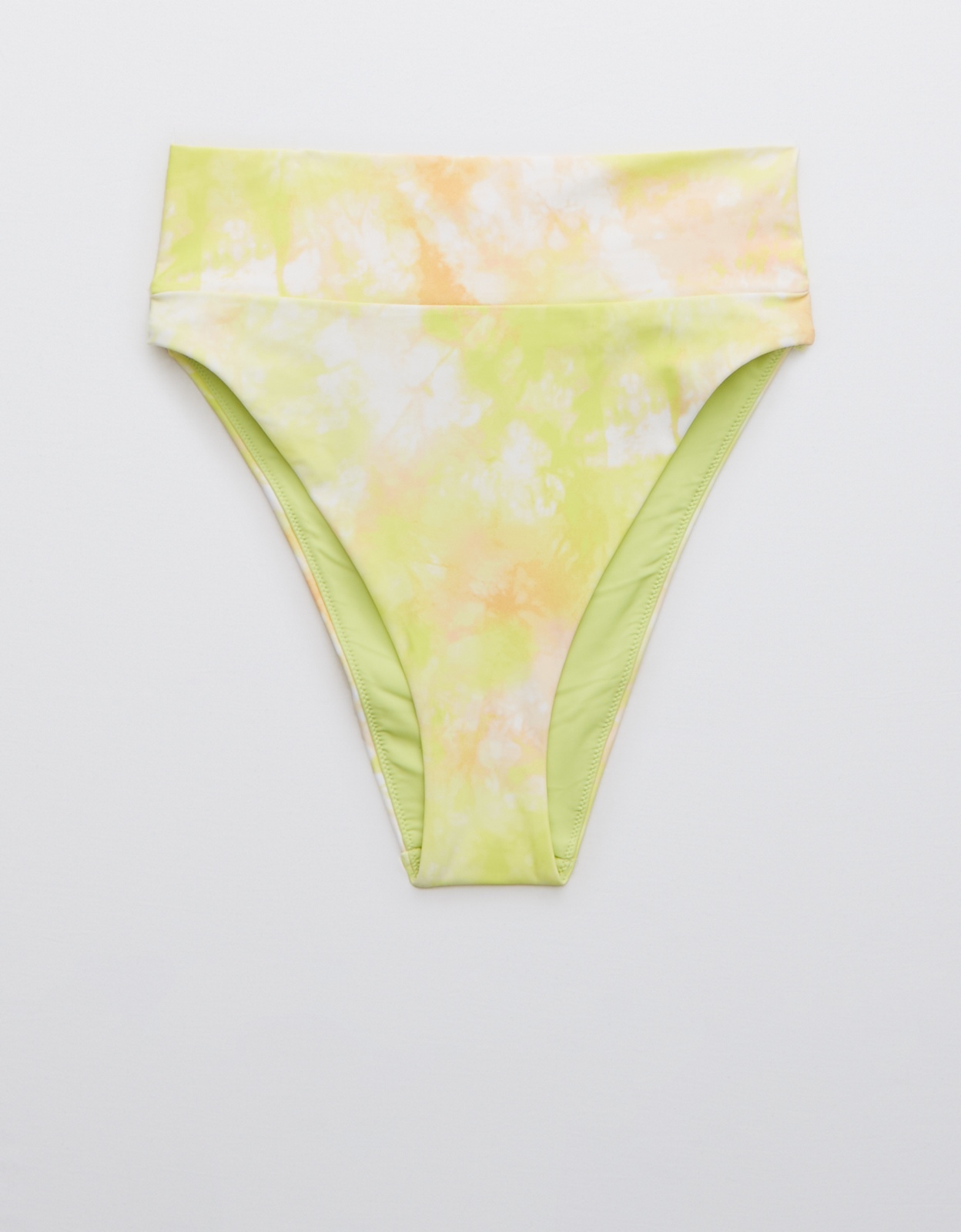 aerie printed high cut cheeky bikini bottom