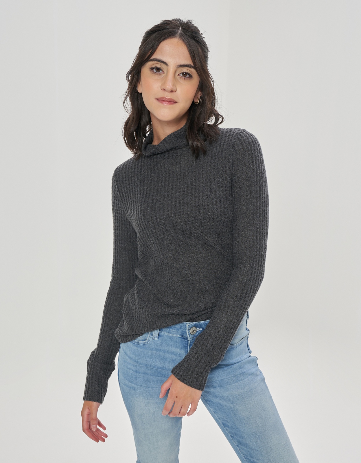 Aerie real clearance soft ribbed turtleneck