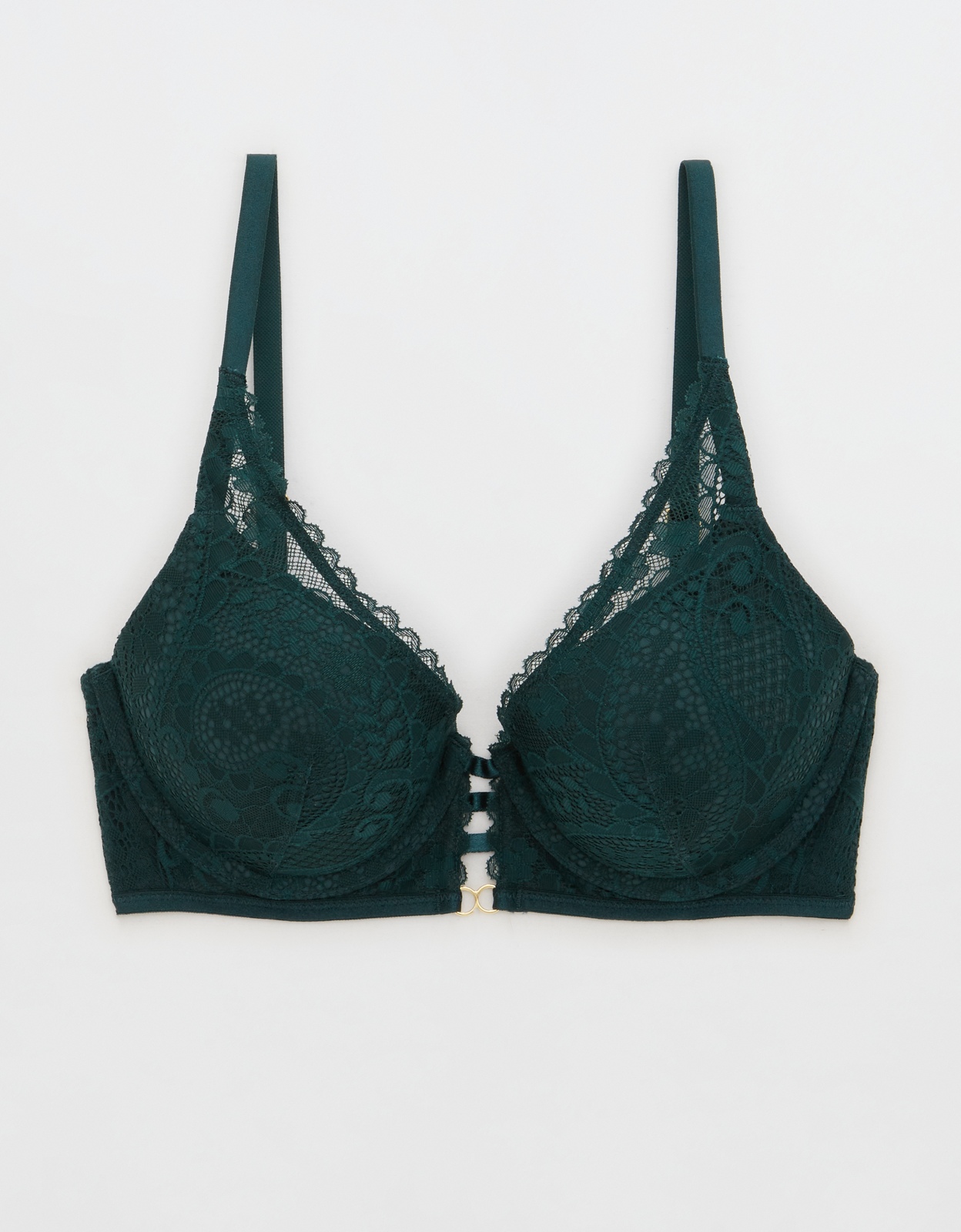 Aerie Real Power Wireless Push Up Paisley Lace Bra, Men's & Women's Jeans,  Clothes & Accessories