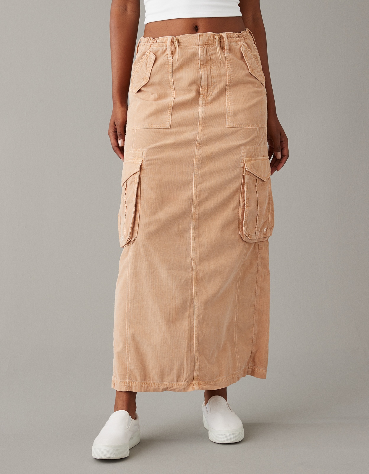 Buy AE Low Rise Corduroy Maxi Skirt online American Eagle Outfitters