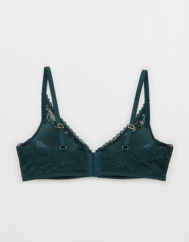 Aerie Real Power Wireless Push Up Paisley Lace Bra, Men's & Women's Jeans,  Clothes & Accessories
